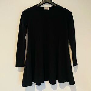 Show Me Your Mumu Black Peplum Long Sleeve Top Size Small